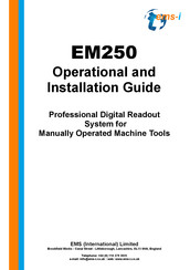 EMS EM250 Series Operational And Installation Manual