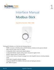 SignalFire MBS-CBBL Interface Manual