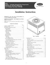 Carrier Infinity 50DT036 Installation Instructions Manual