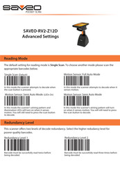 SAVEO SAVEO-RV2-Z12D Advanced Settings