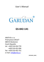 Anita Garudan GS-842-141 User Manual