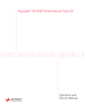 Keysight Technologies 16190B Operation And Service Manual