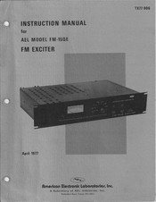 AEL FM-15QE Instruction Manual