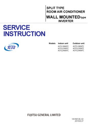 Fujitsu ASTG24KMTC Service Instruction