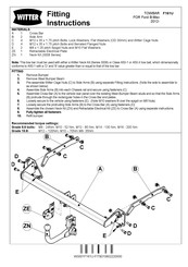 Witter F161U Fitting Instructions