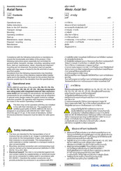 Ziehl-Abegg FA Series Assembly Instructions Manual