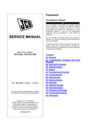 Jcb 3DX Super Service Manual