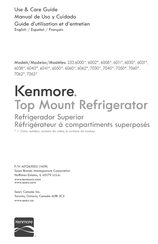 Kenmore 6038 Series Use & Care Manual