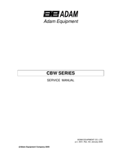 Adam Equipment CBW Series Service Manual