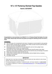 Sunjoy L-GZ702PST Manual
