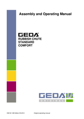 GEDA STANDARD Assembly And Operating Manual