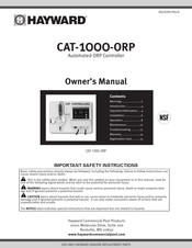 Hayward CAT-1000-ORP Owner's Manual