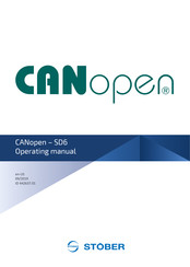 Stober CANopen SD6 Operating Manual
