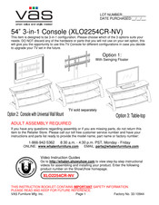 Vas XLO2254CR-NV Assembly Instructions Manual