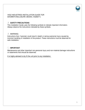 Vigo VG06071 Installation Manual