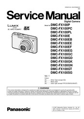 Panasonic Lumix DMC-FX100PC Service Manual