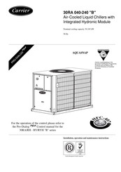 Carrier AQUASNAP 30RA B Series Manual