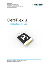 Blackrock Microsystems CerePlex m Instructions For Use Manual
