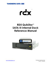 Tandberg Data RDX QuikStor Reference Manual