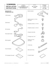 Honda 08B23-SDA-100A Installation Instructions Manual