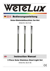 Wetelux 93 21 60 Instruction Manual