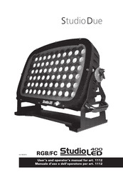 STUDIODUE RGB/FC STUDIOLED 400 User's And Operator's Manual