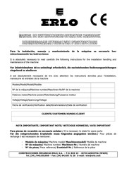 ERLO TCA.50 Operation Handbook