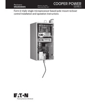 Eaton Cooper Power Form 6-TS Installation And Operation Instructions Manual