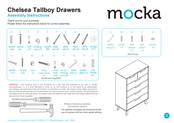 Mocka Chelsea Tallboy Drawers Assembly Instructions Manual