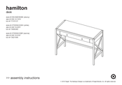 Target HTDESKXXWH Assembly Instructions Manual
