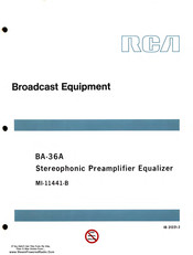RCA BA-36A Instructions Manual