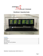 Angry Electrons WordClock-1 Assembly Manual