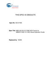 Cypress MB2146-301A-E Manual