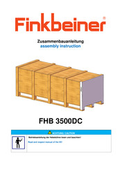 Finkbeiner FHB 3500DC Assembly Instruction Manual