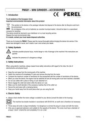 Perel PMG01 Manual