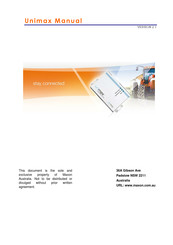 Maxon Unimax Manual