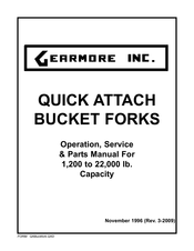 Gearmore 60 LB Operation, Service & Parts Manual