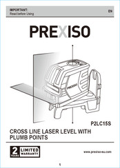 Prexiso P2LC15S Manual