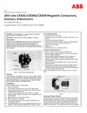 Abb CR305 Installation Instructions