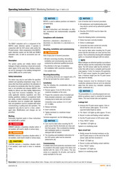 Bartec RDA01 Operating Instructions Manual