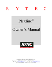 RYTEC Plexline PL5000 Owner's Manual