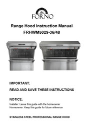 Forno FRHWM5029-36 Instruction Manual