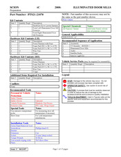 Toyota PTS21-21070 Manual