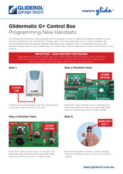Gliderol Glidermatic G+ Programming