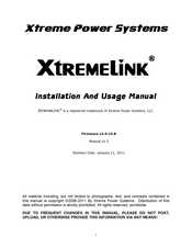 Xtreme Power Systems XtremeLink Installation And Usage Manual