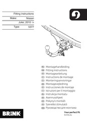 Brink 5377 Fitting Instructions Manual