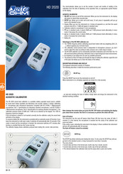 Delta OHM HD 2020 Manual