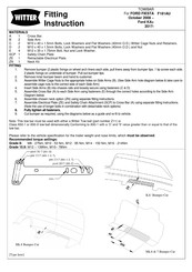 Witter F181AU Fitting Instruction