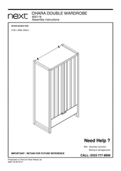Next OHARA 600118 Assembly Instructions Manual