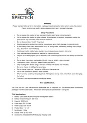 Spectech T154 User Manual